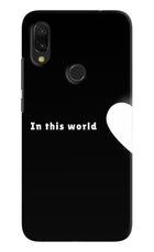 This World Redmi Y3 Hard Case Back Cover by Casekaro