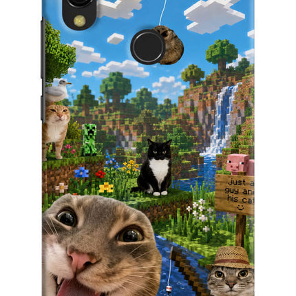 Minecraft Cat Chaos Redmi Y3 Hard Case Back Cover by Casekaro