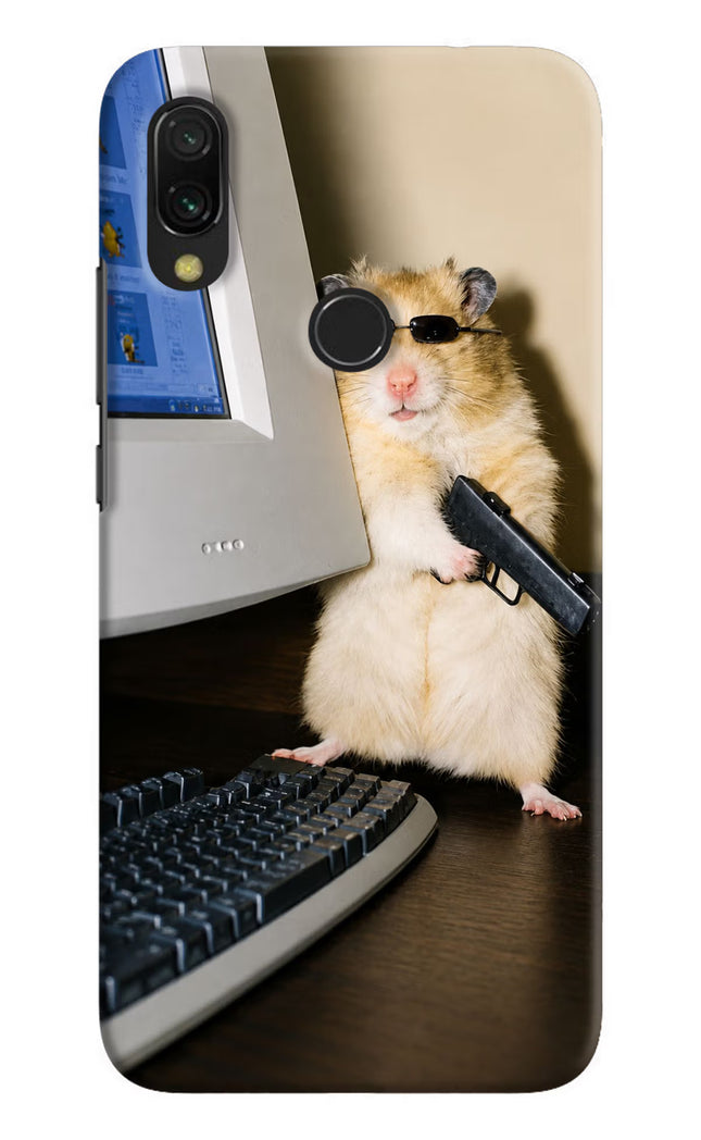 Hacker Hamster Redmi Y3 Hard Case Back Cover by Casekaro