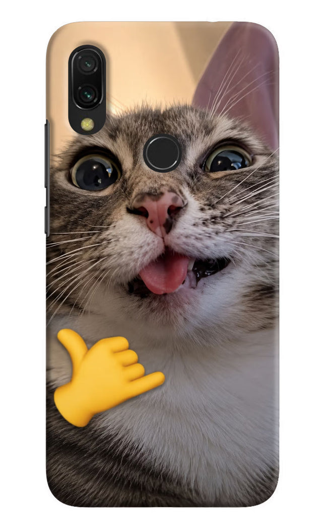 Silly Cat Call Redmi Y3 Hard Case Back Cover by Casekaro