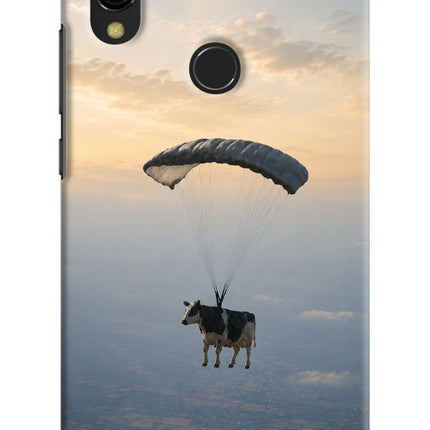 Skydiving Cow Redmi Y3 Hard Case Back Cover by Casekaro