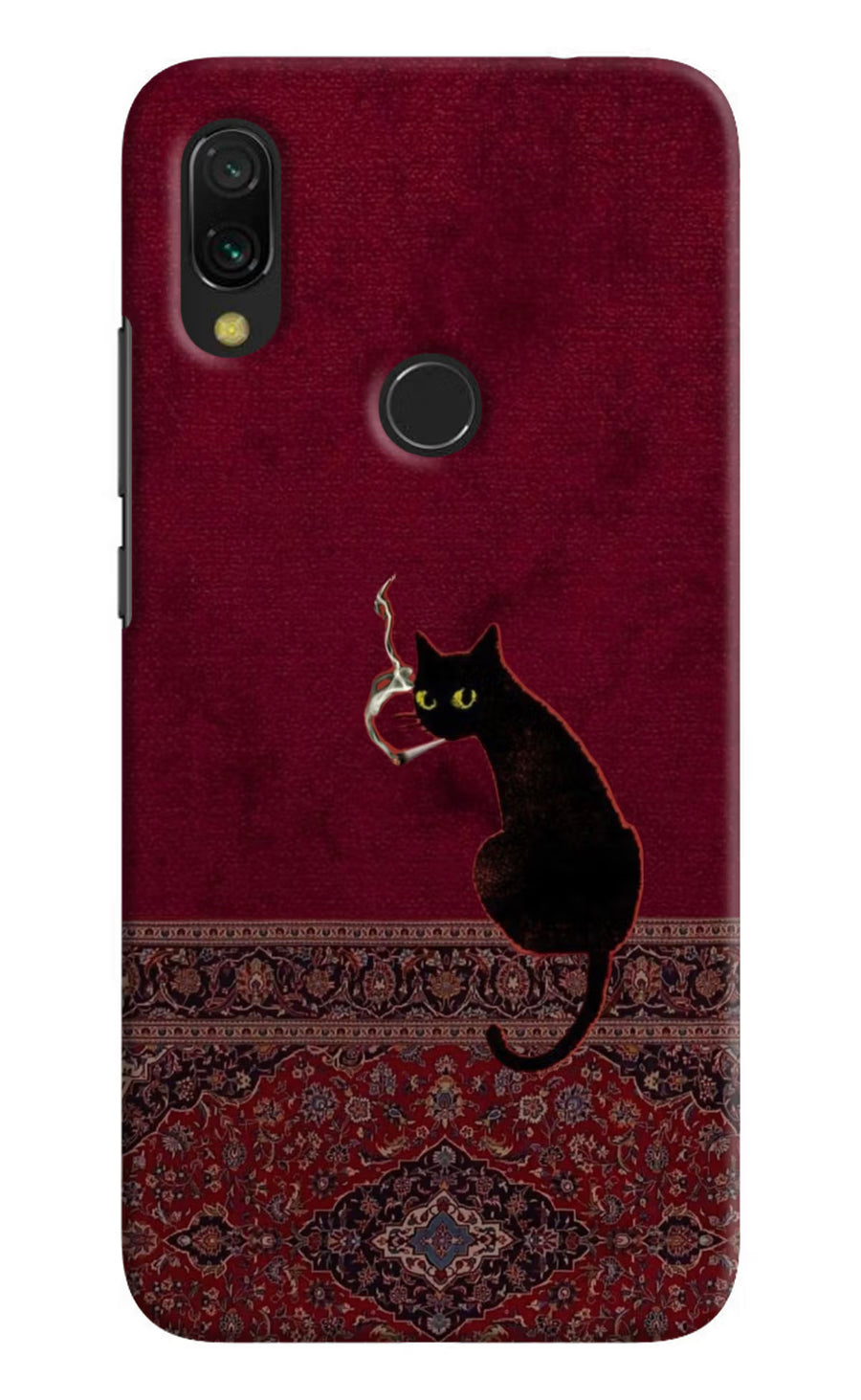 Midnight Cat Redmi Y3 Back Cover, Hard case