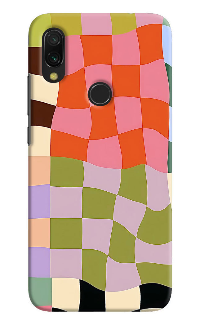 Wavy Grid Redmi Y3 Hard Case Back Cover by Casekaro