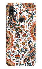 White Mayura Redmi Y3 Back Cover