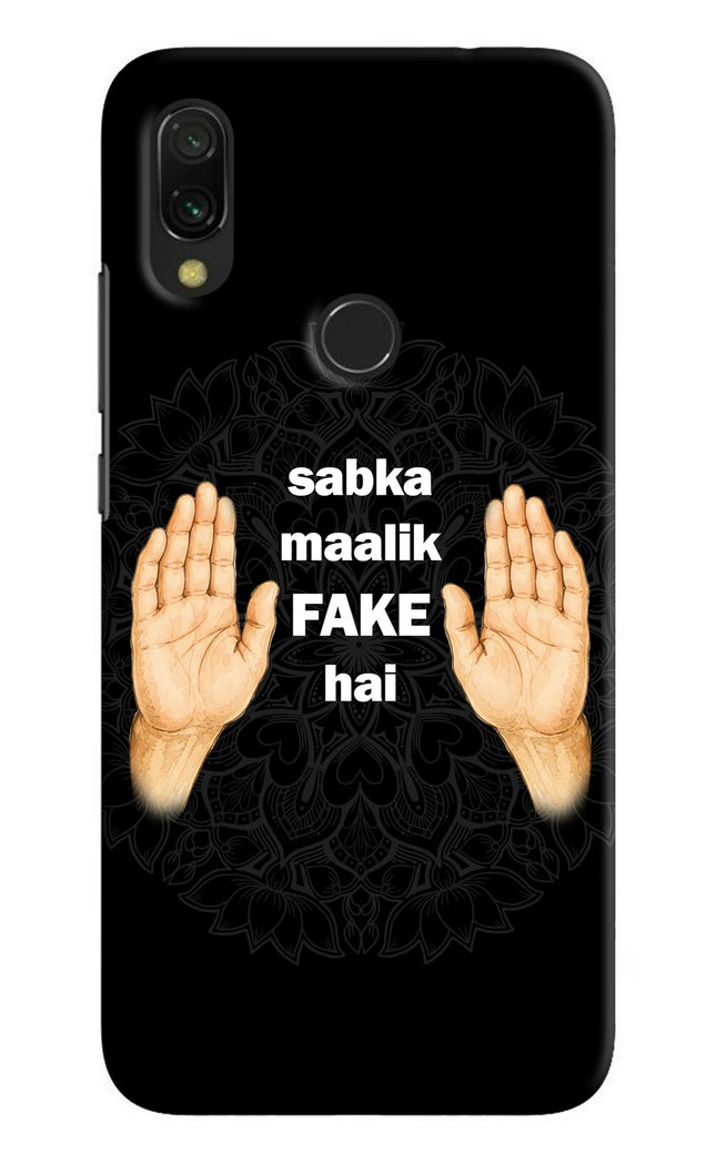 Sabka Malik Fake Redmi Y3 Hard Case Back Cover by Casekaro