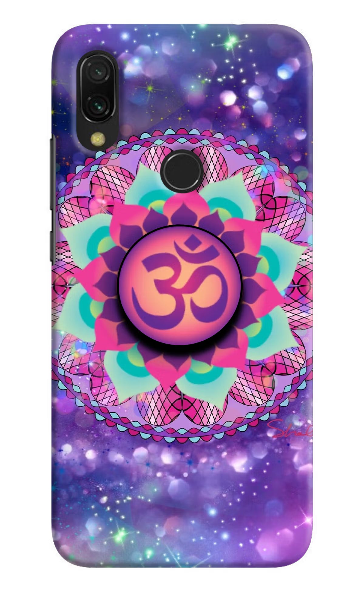 Om Purple Redmi Y3 Pop Case by Casekaro