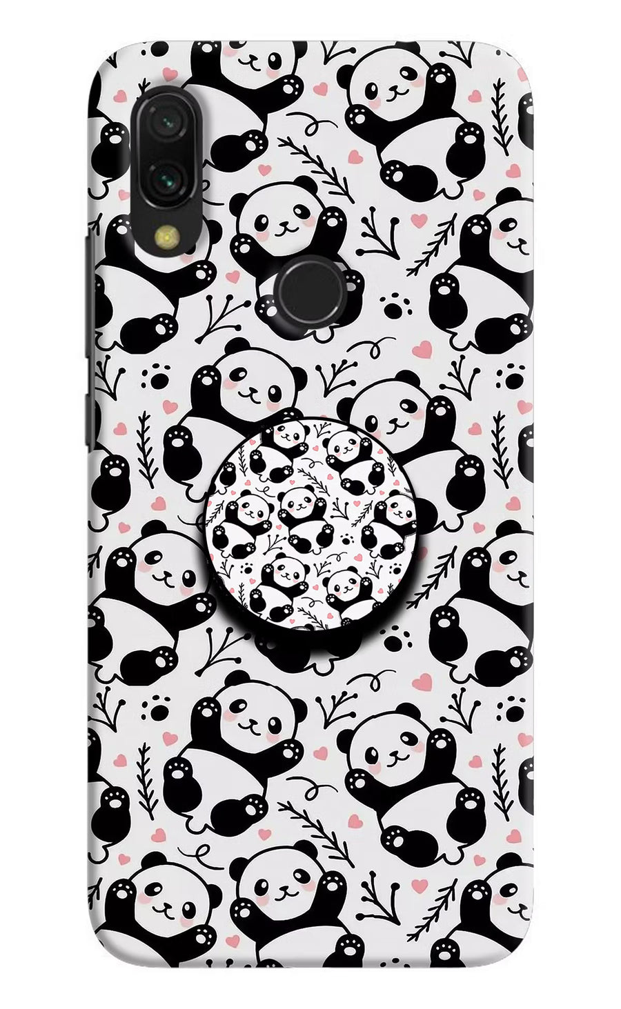 Cute Panda Redmi Y3 Pop Case, Hard case