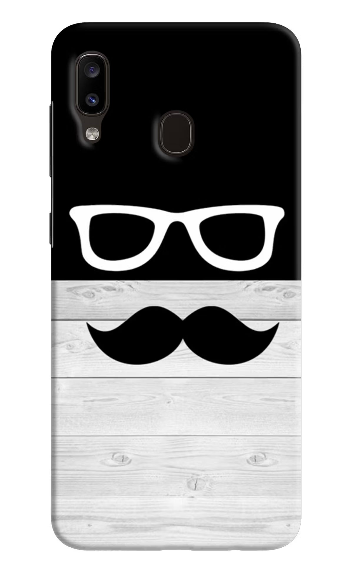 Mustache Samsung A20/M10s Hard Case Back Cover by Casekaro