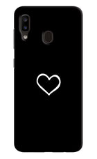 Heart Samsung A20/M10s Hard Case Back Cover by Casekaro