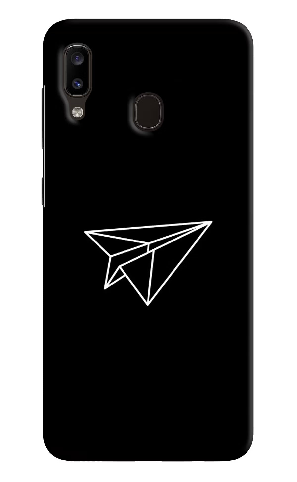 Paper Plane White Samsung A20/M10s Hard Case Back Cover by Casekaro