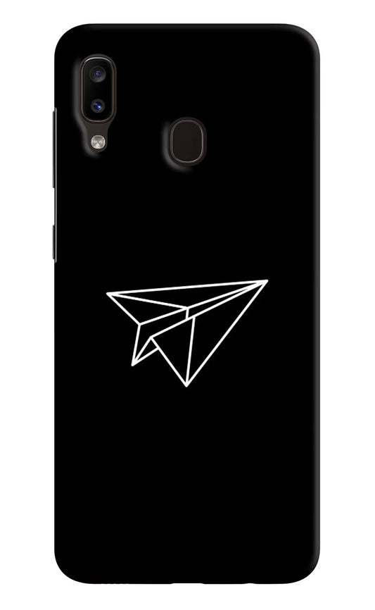 Paper Plane White Samsung A20/M10s Hard Case Back Cover by Casekaro