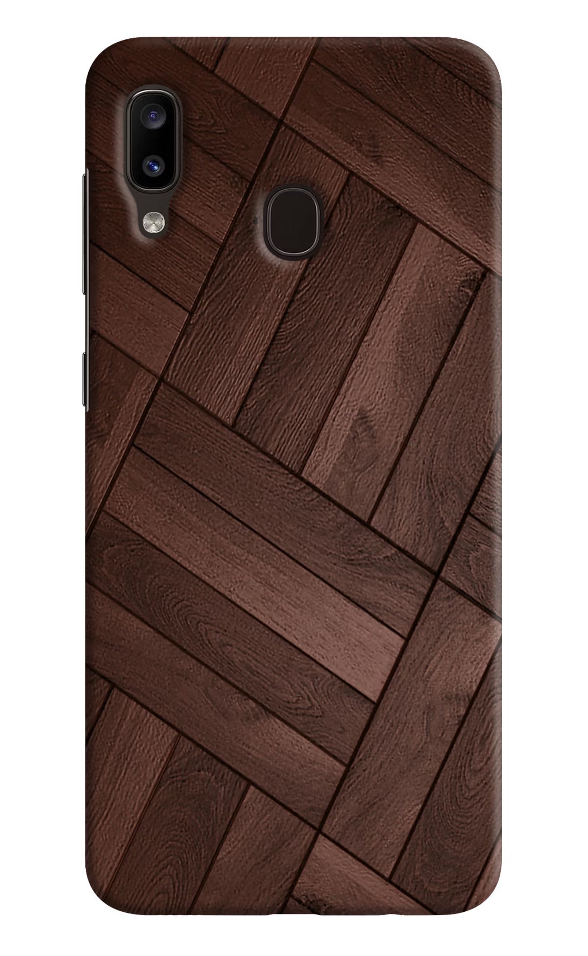 Wooden Texture Design Samsung A20/M10s Hard Case Back Cover by Casekaro