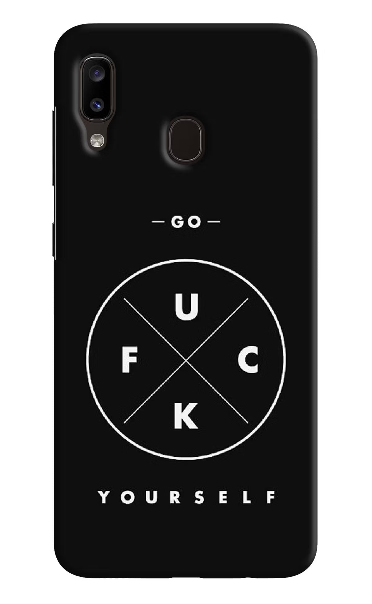 Go Fuck Yourself Samsung A20/M10s Hard Case Back Cover by Casekaro