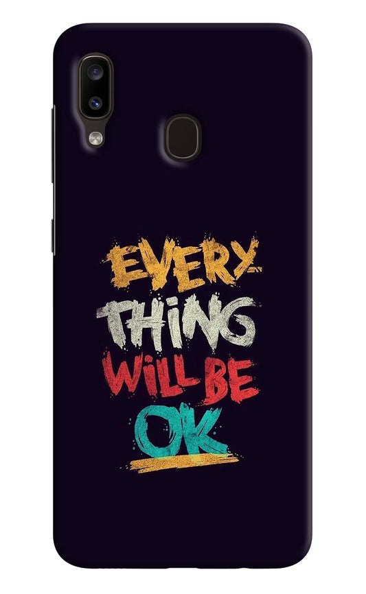 Everything Will Be Ok Samsung A20/M10s Hard Case Back Cover by Casekaro