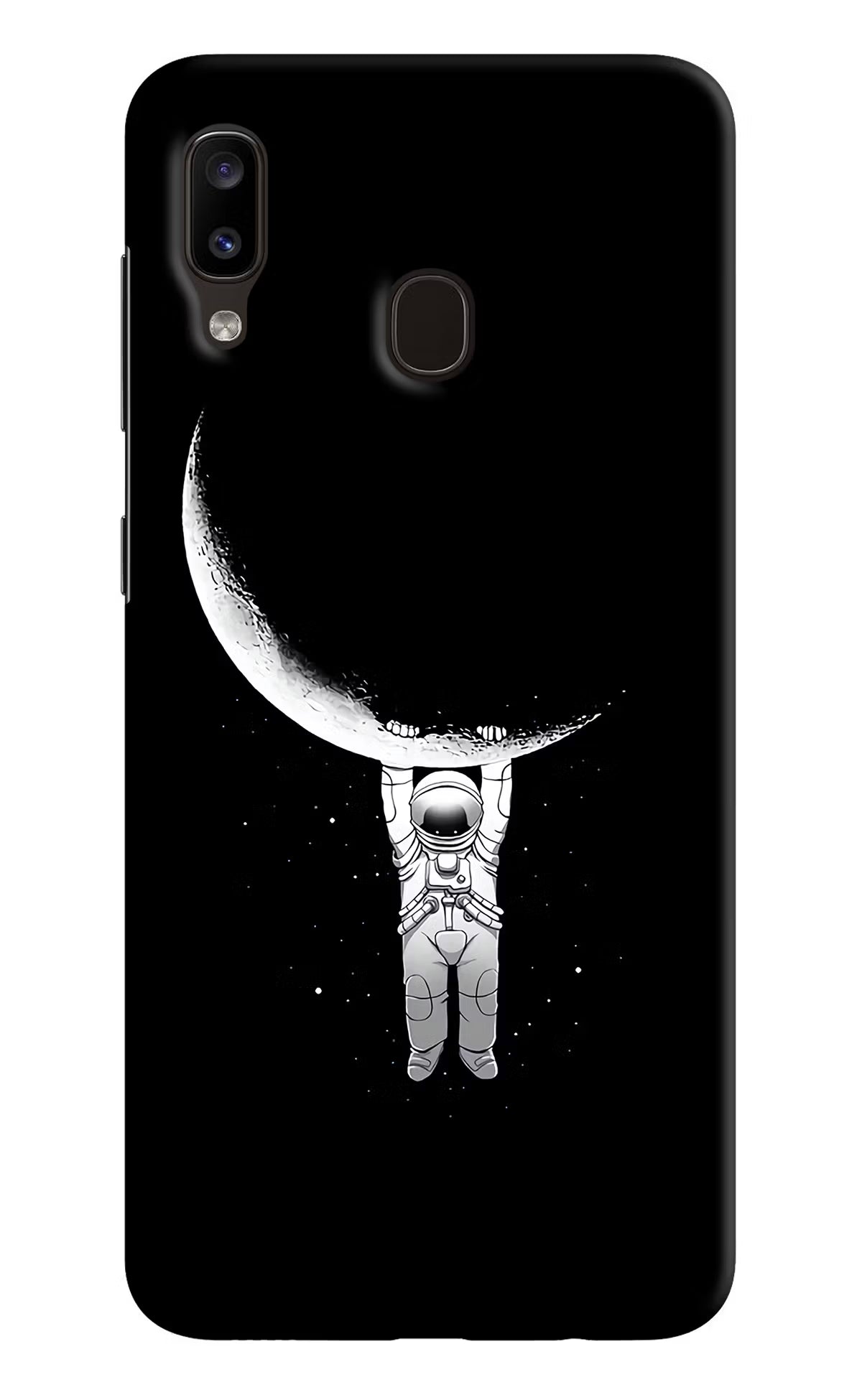Moon Space Samsung A20/M10s Hard Case Back Cover by Casekaro