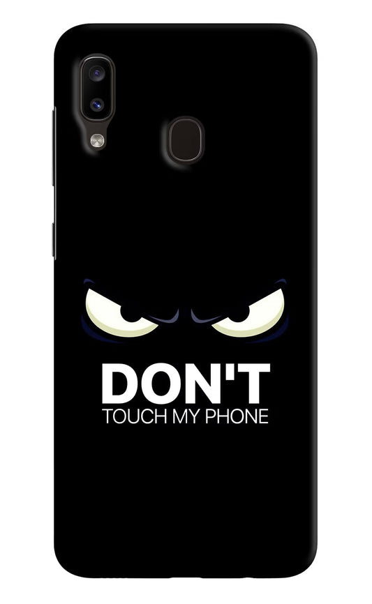 Don'T Touch My Phone Samsung A20/M10s Hard Case Back Cover by Casekaro