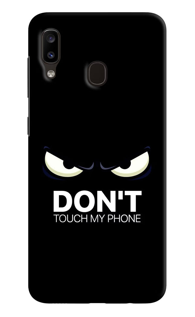 Don'T Touch My Phone Samsung A20/M10s Hard Case Back Cover by Casekaro