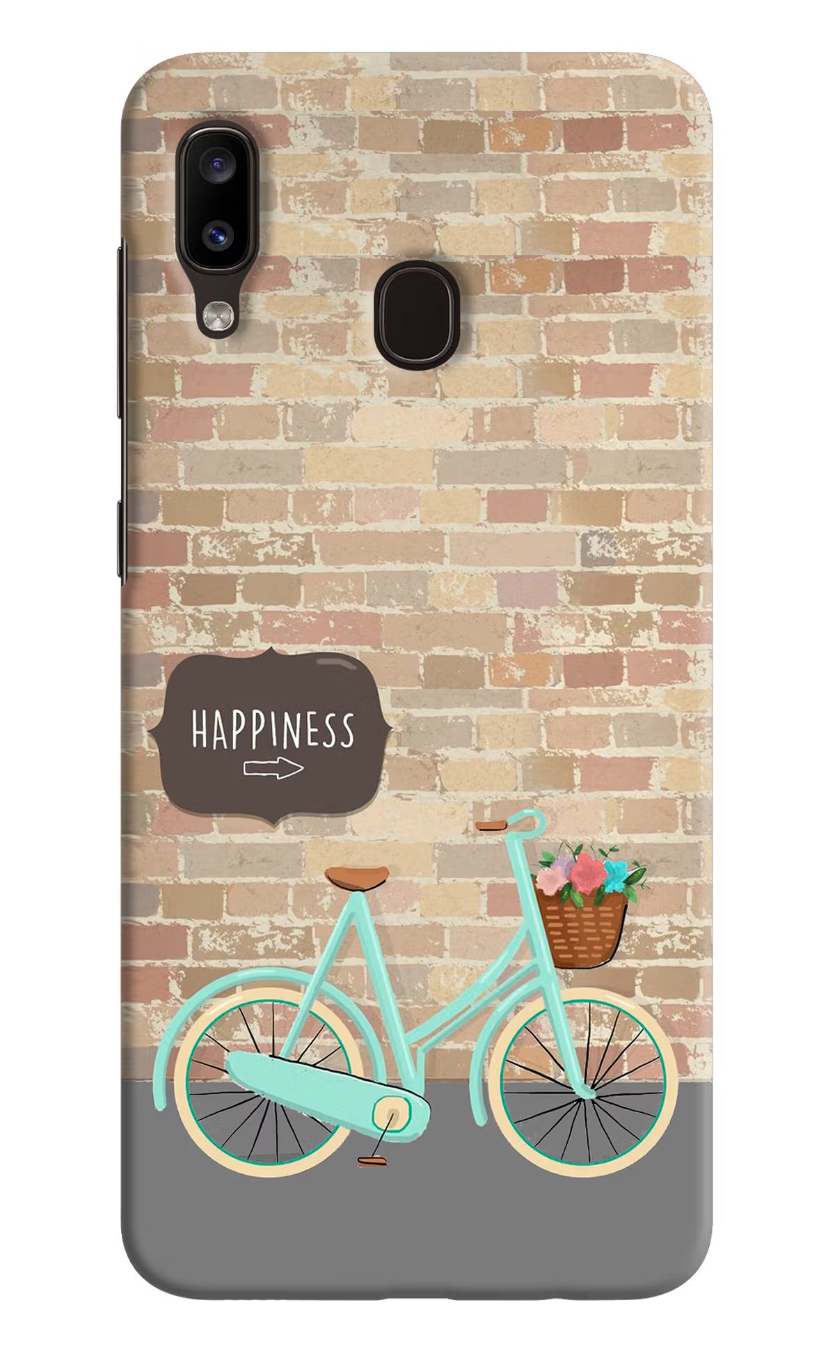 Happiness Artwork Samsung A20/M10s Hard Case Back Cover by Casekaro