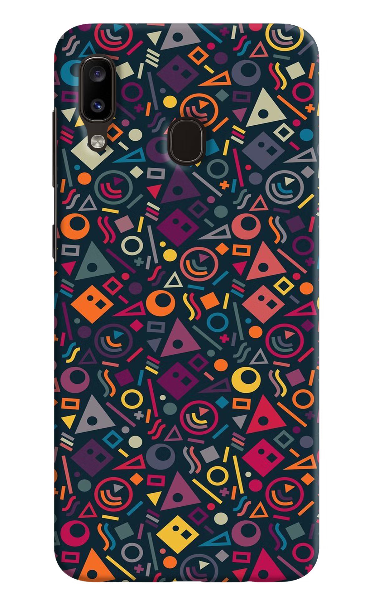 Geometric Abstract Samsung A20/M10s Hard Case Back Cover by Casekaro