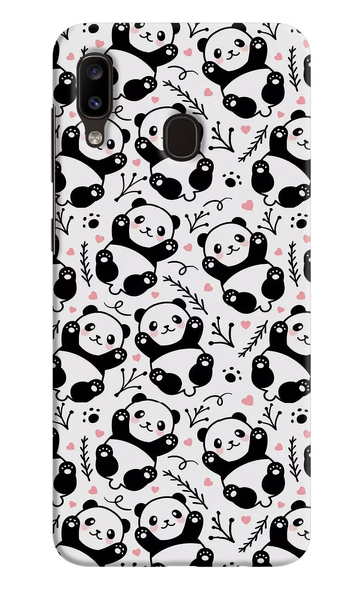 Cute Panda Samsung A20/M10s Hard Case Back Cover by Casekaro