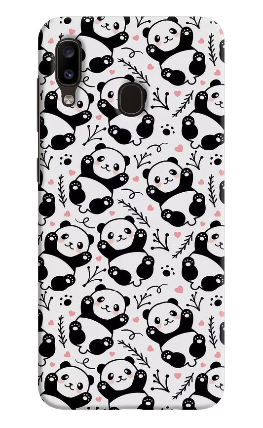 Cute Panda Samsung A20/M10s Hard Case Back Cover by Casekaro