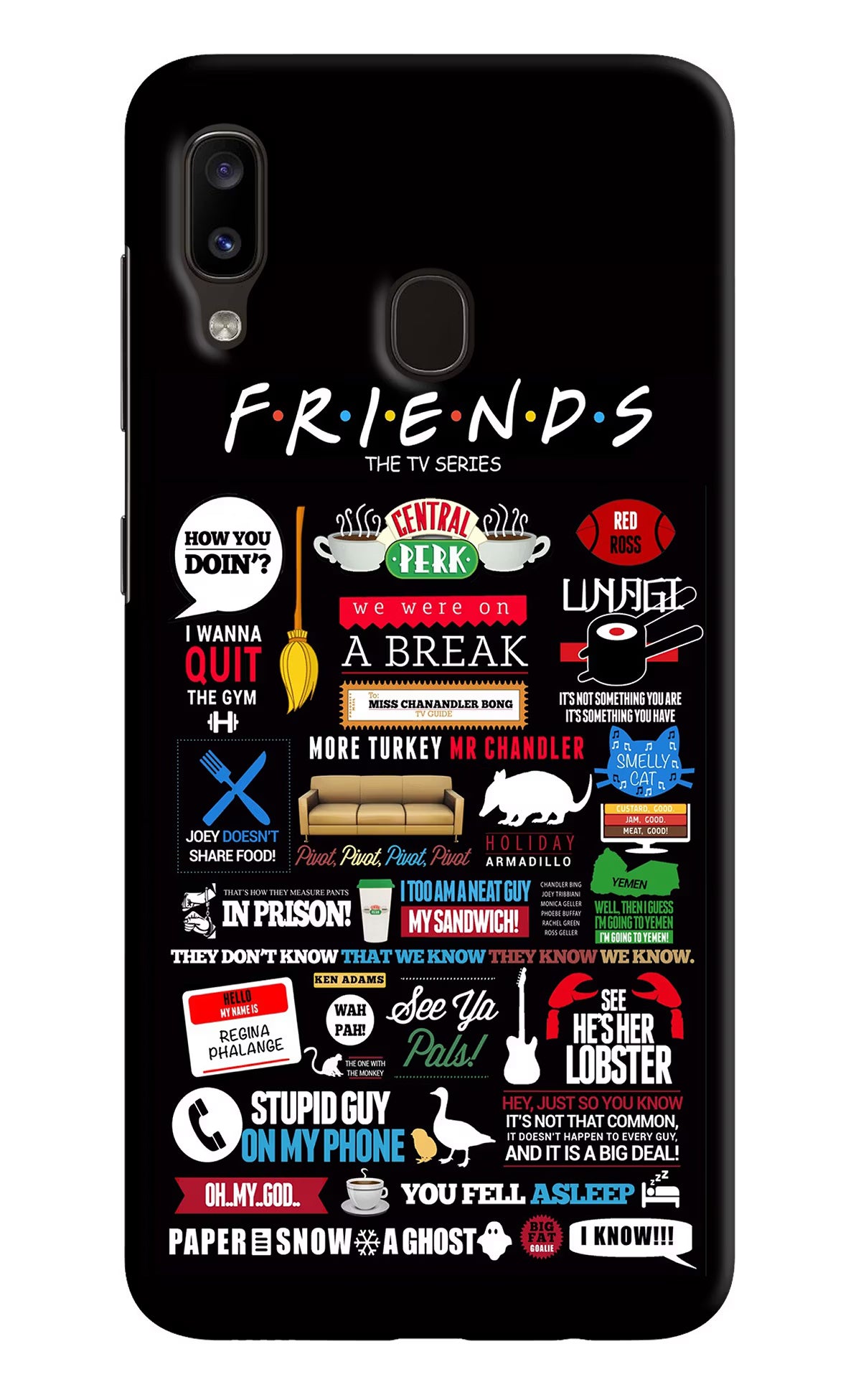 FRIENDS Samsung A20/M10s Hard Case Back Cover by Casekaro