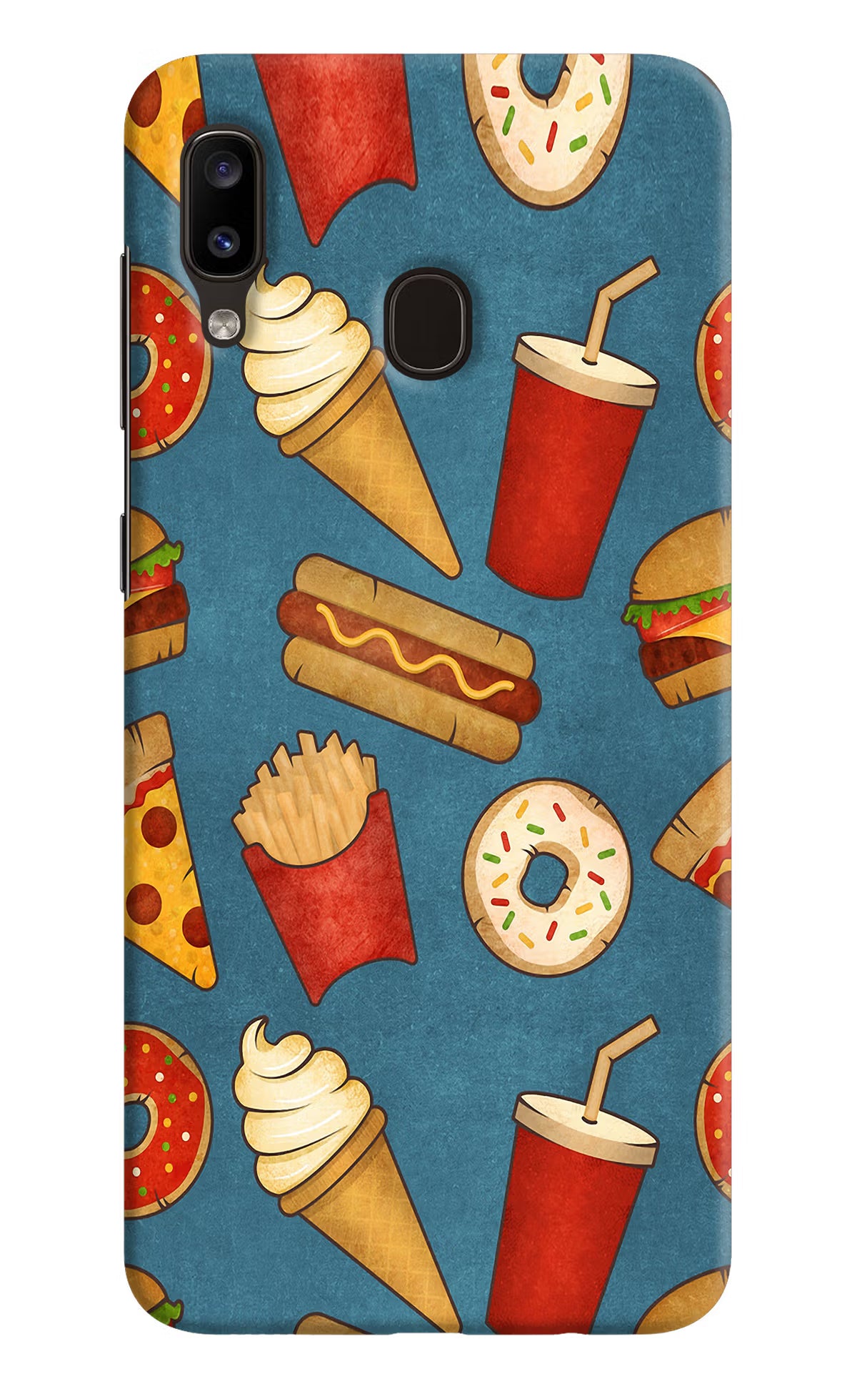 Foodie Samsung A20/M10s Hard Case Back Cover by Casekaro