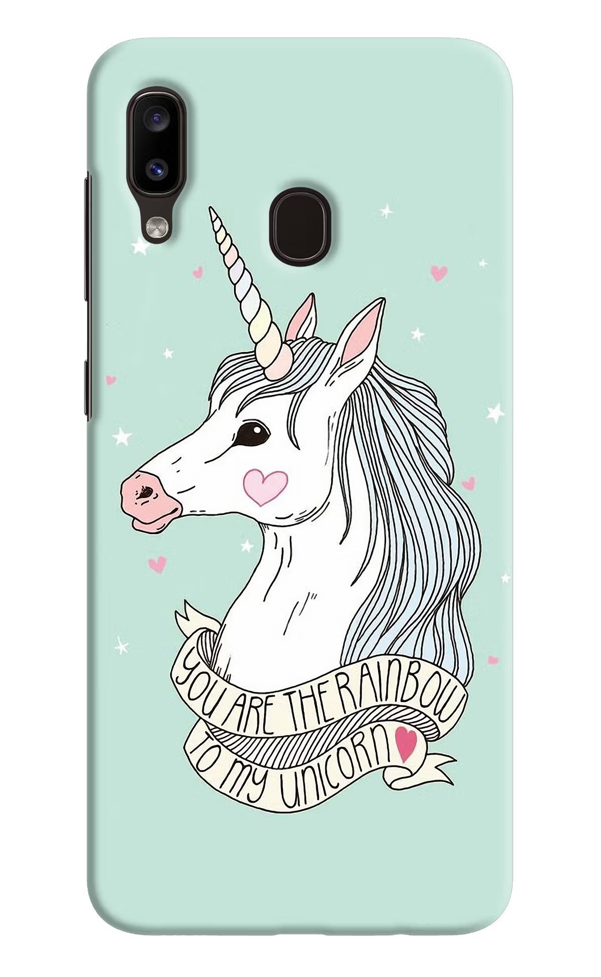 Unicorn Wallpaper Samsung A20/M10s Hard Case Back Cover by Casekaro