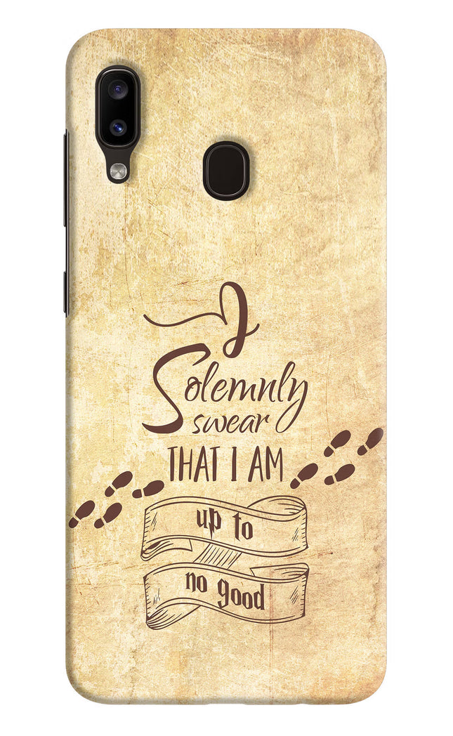 I Solemnly swear that i up to no good Samsung A20/M10s Hard Case Back Cover by Casekaro