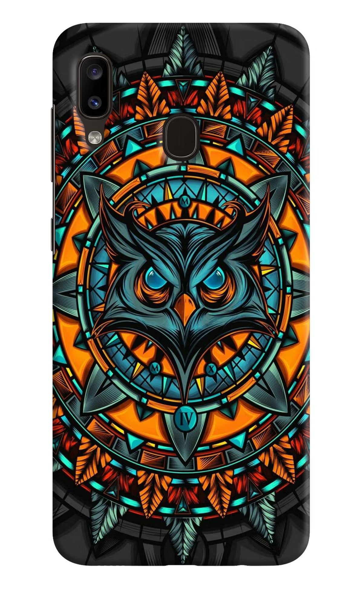 Angry Owl Art Samsung A20/M10s Hard Case Back Cover by Casekaro