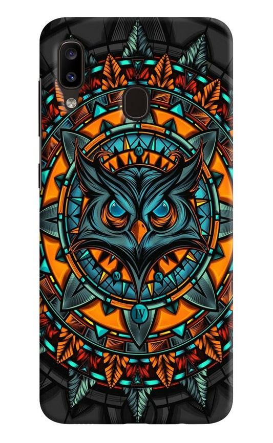 Angry Owl Art Samsung A20/M10s Hard Case Back Cover by Casekaro