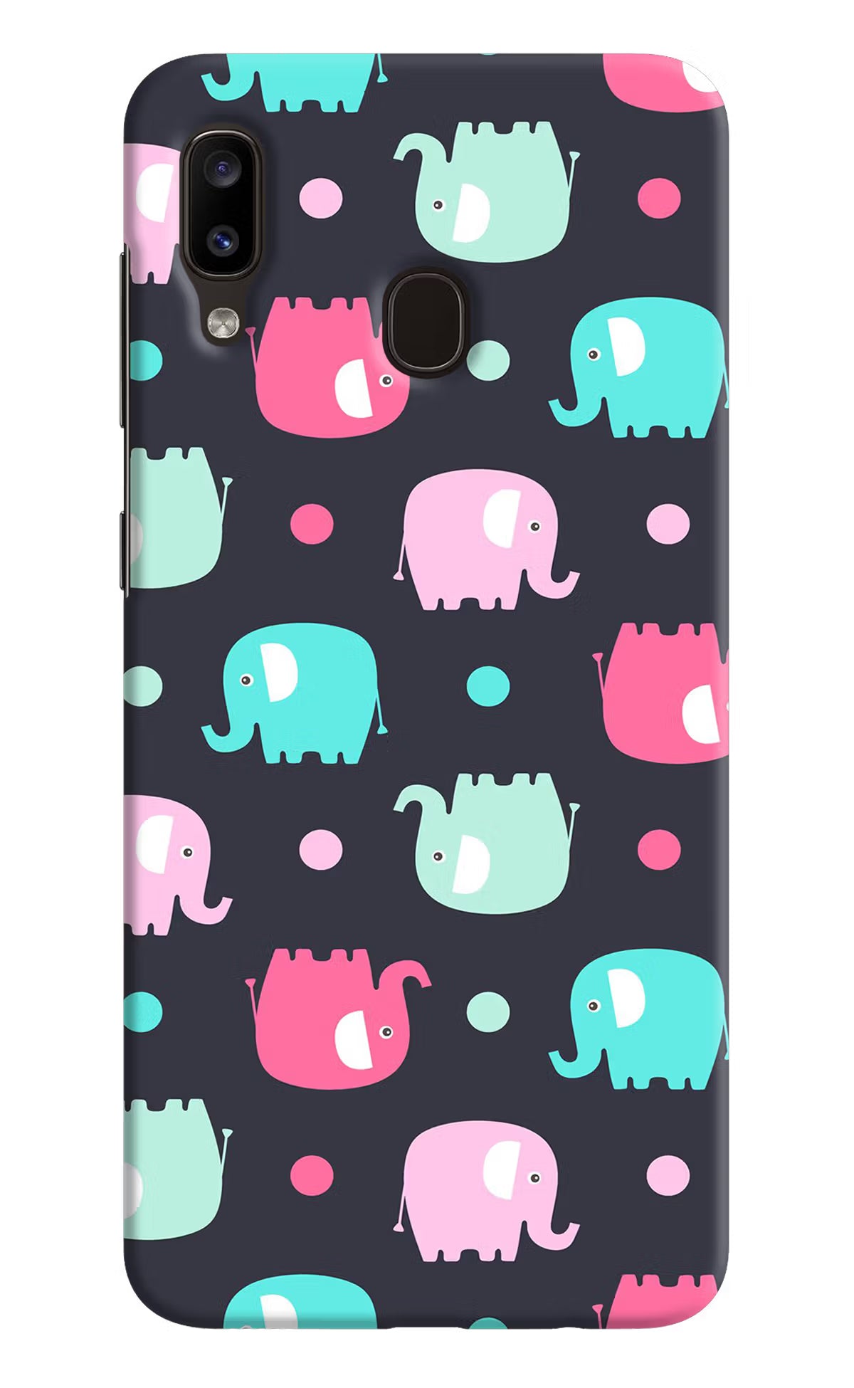 Elephants Samsung A20/M10s Hard Case Back Cover by Casekaro