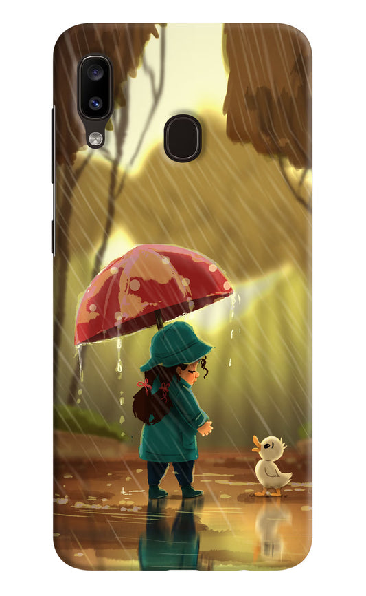 Rainy Day Samsung A20/M10s Hard Case Back Cover by Casekaro