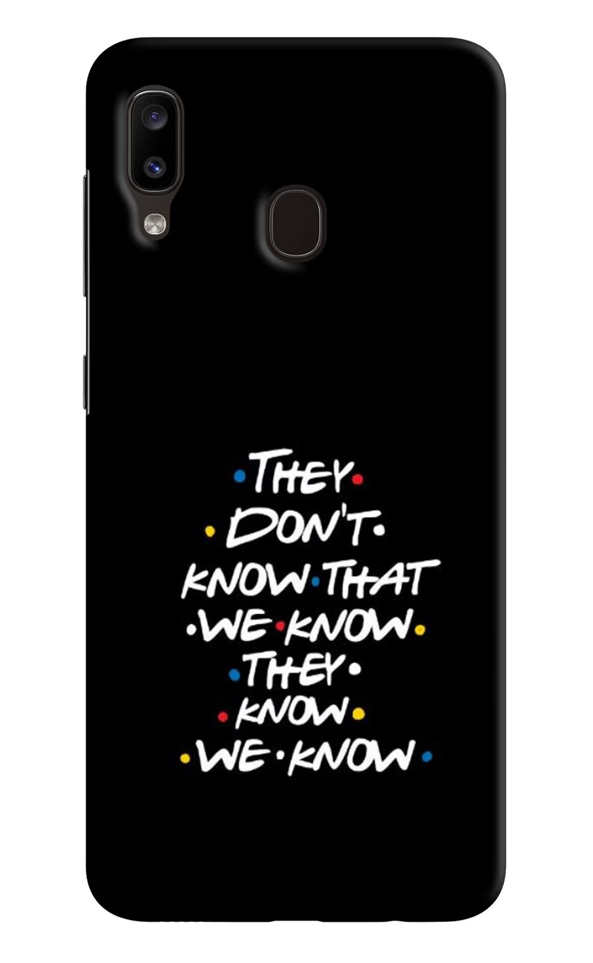FRIENDS Dialogue Samsung A20/M10s Hard Case Back Cover by Casekaro