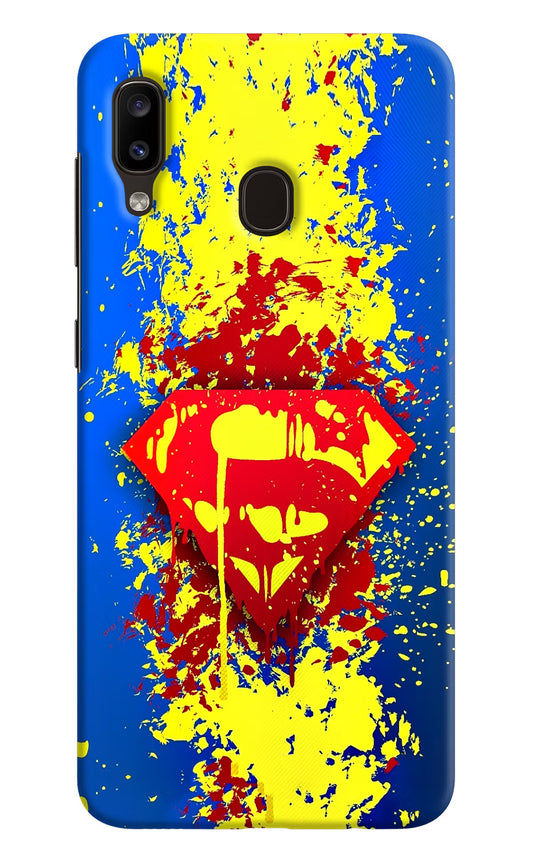 Superman logo Samsung A20/M10s Hard Case Back Cover by Casekaro