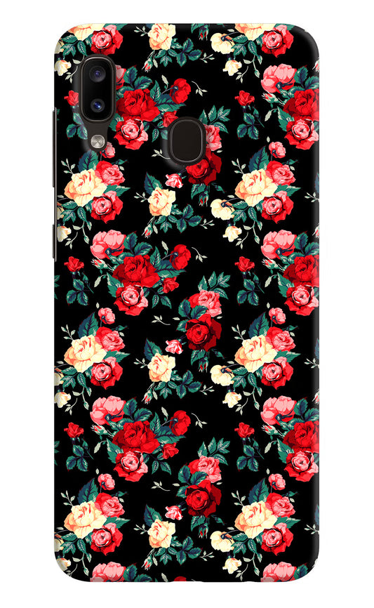 Rose Pattern Samsung A20/M10s Hard Case Back Cover by Casekaro