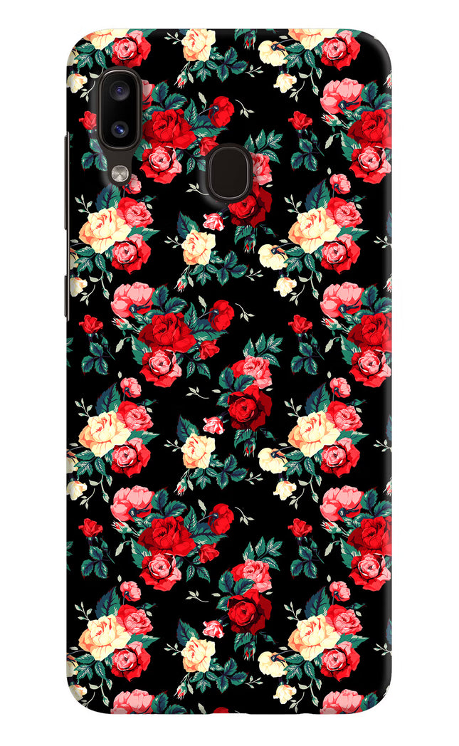 Rose Pattern Samsung A20/M10s Hard Case Back Cover by Casekaro