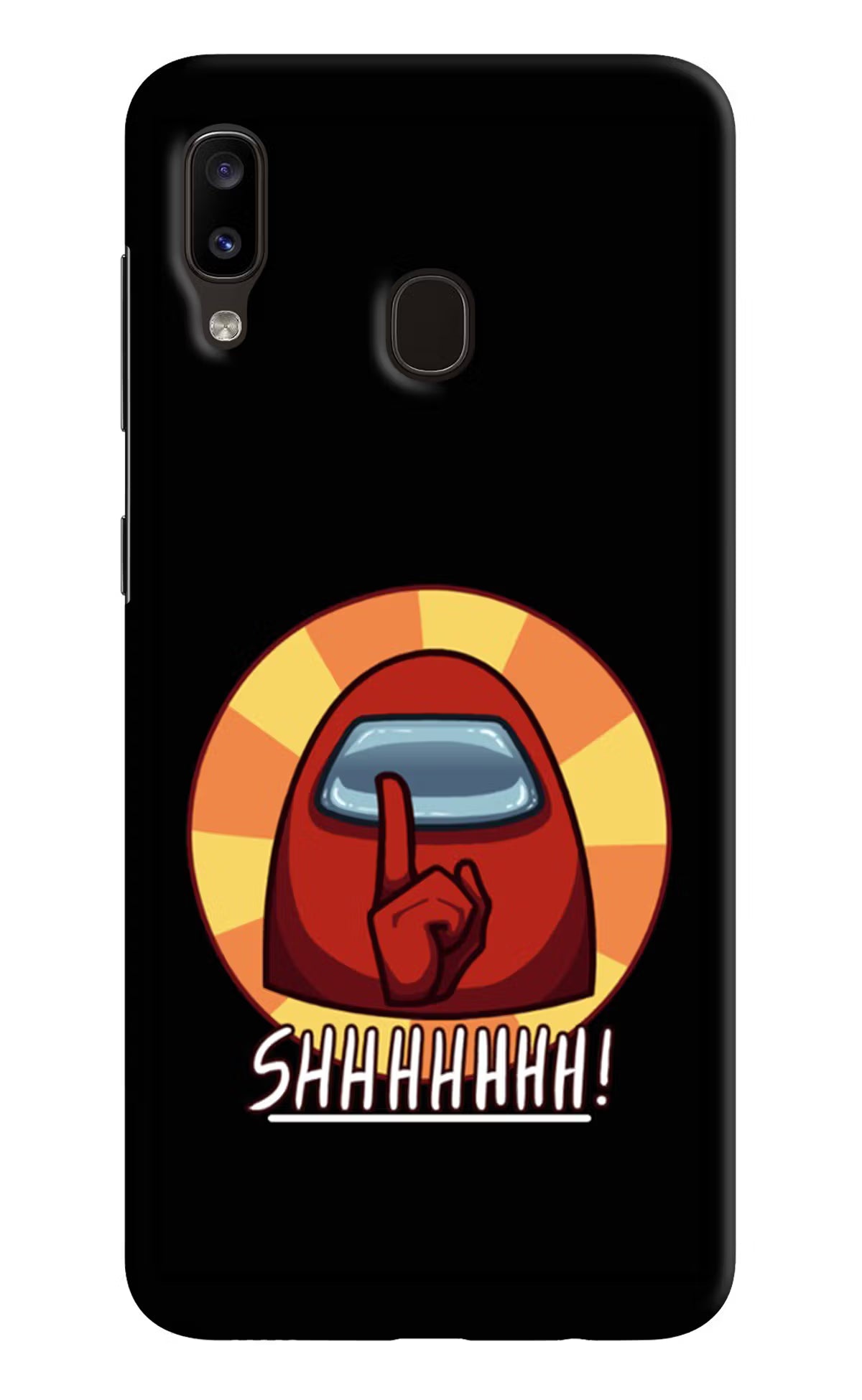 Among Us Shhh! Samsung A20/M10s Hard Case Back Cover by Casekaro