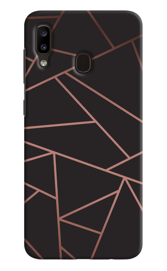 Geometric Pattern Samsung A20/M10s Hard Case Back Cover by Casekaro