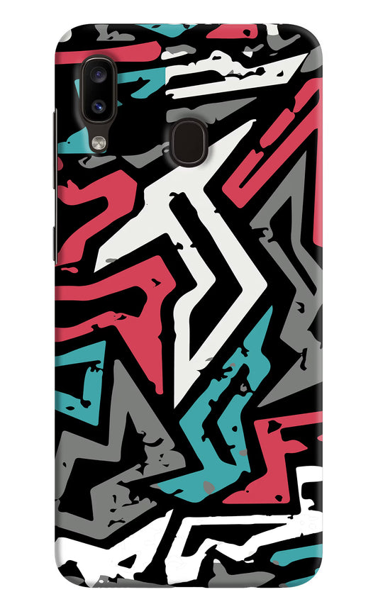 Geometric Graffiti Samsung A20/M10s Hard Case Back Cover by Casekaro