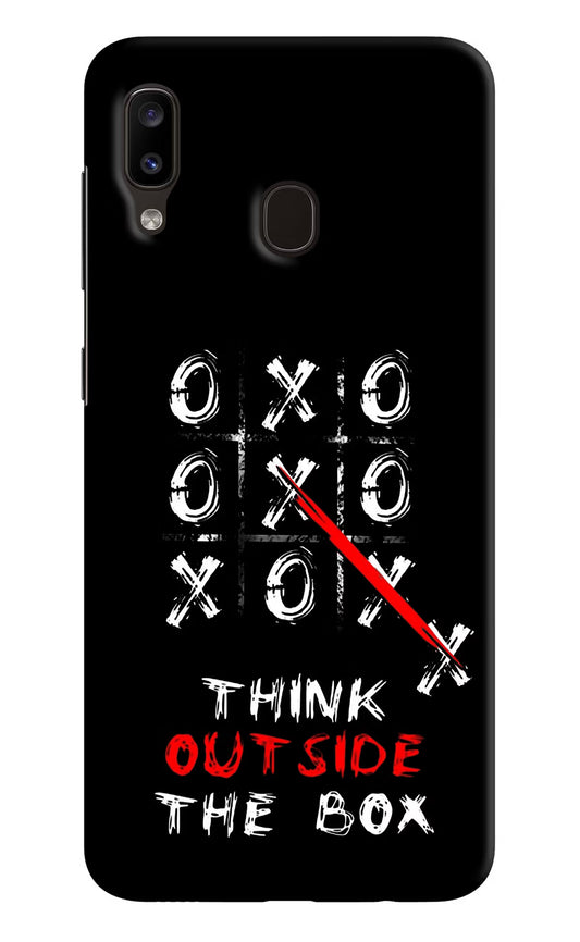 Think out of the BOX Samsung A20/M10s Hard Case Back Cover by Casekaro