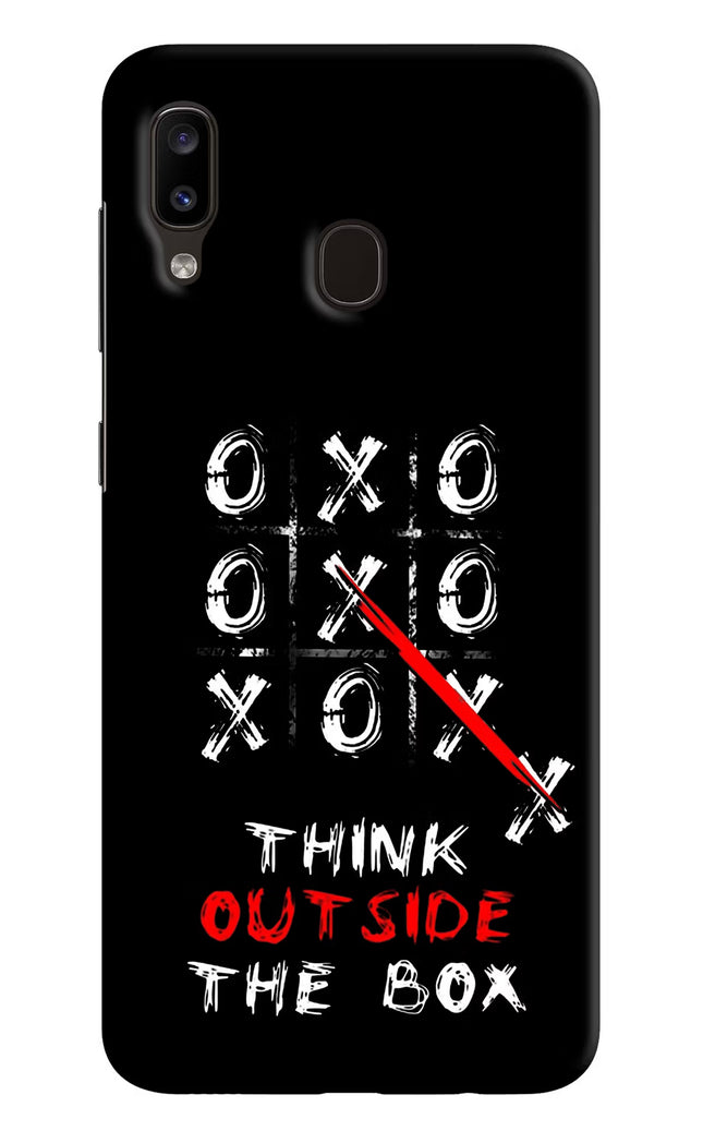 Think out of the BOX Samsung A20/M10s Hard Case Back Cover by Casekaro