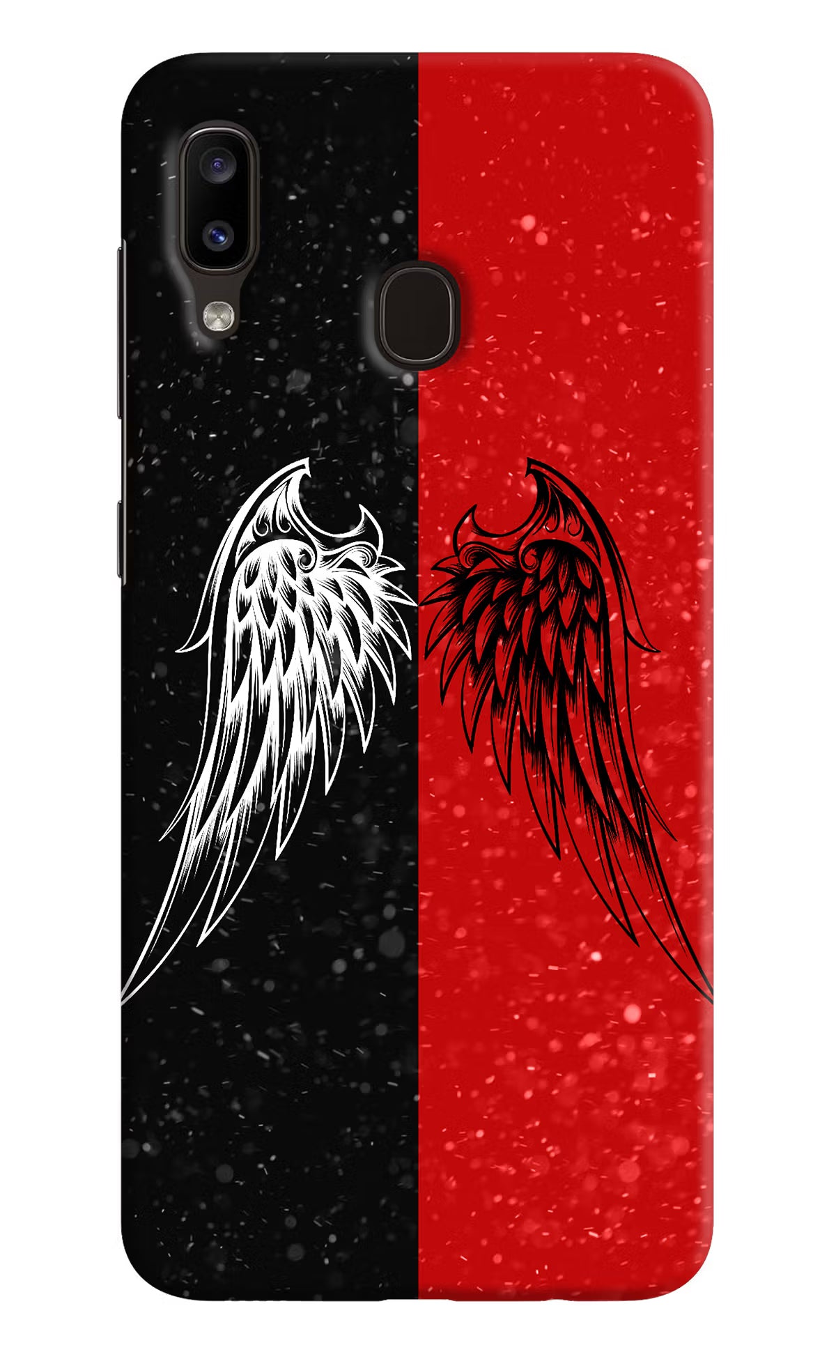 Wings Samsung A20/M10s Hard Case Back Cover by Casekaro