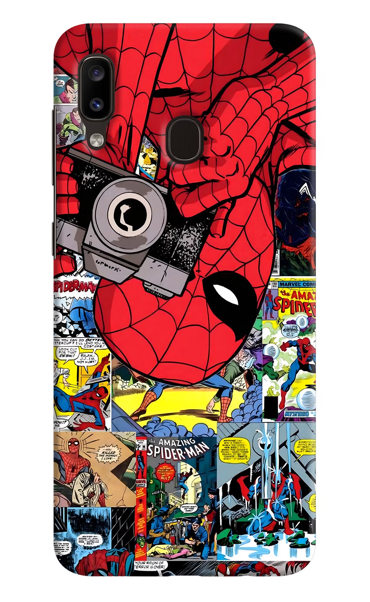 Spider Man Samsung A20/M10s Hard Case Back Cover by Casekaro