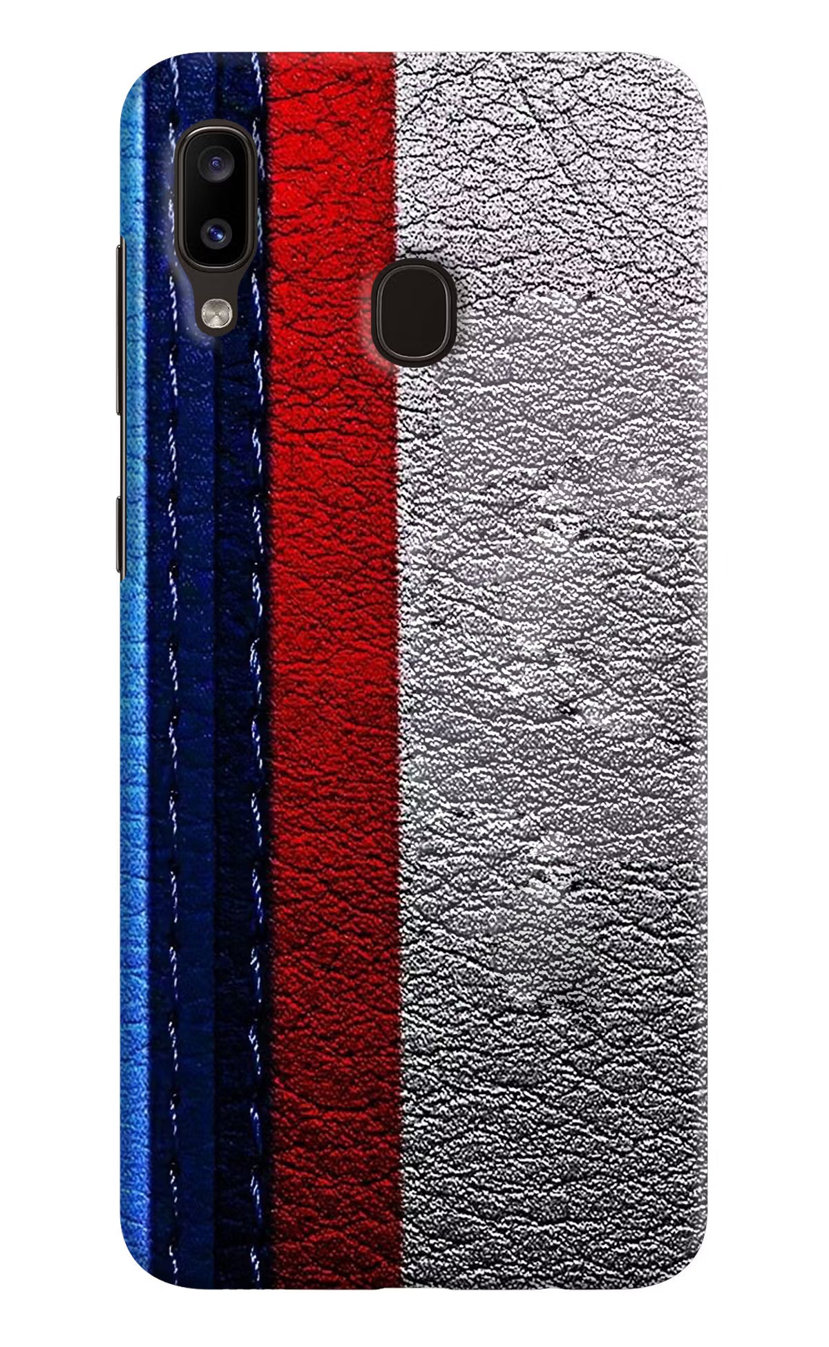 BMW Stripes Samsung A20/M10s Hard Case Back Cover by Casekaro