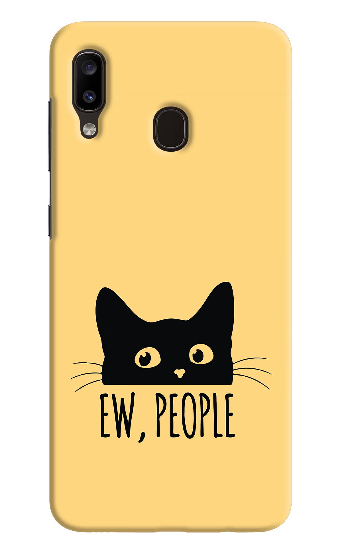 Ew People Catitude Samsung A20/M10s Hard Case Back Cover by Casekaro