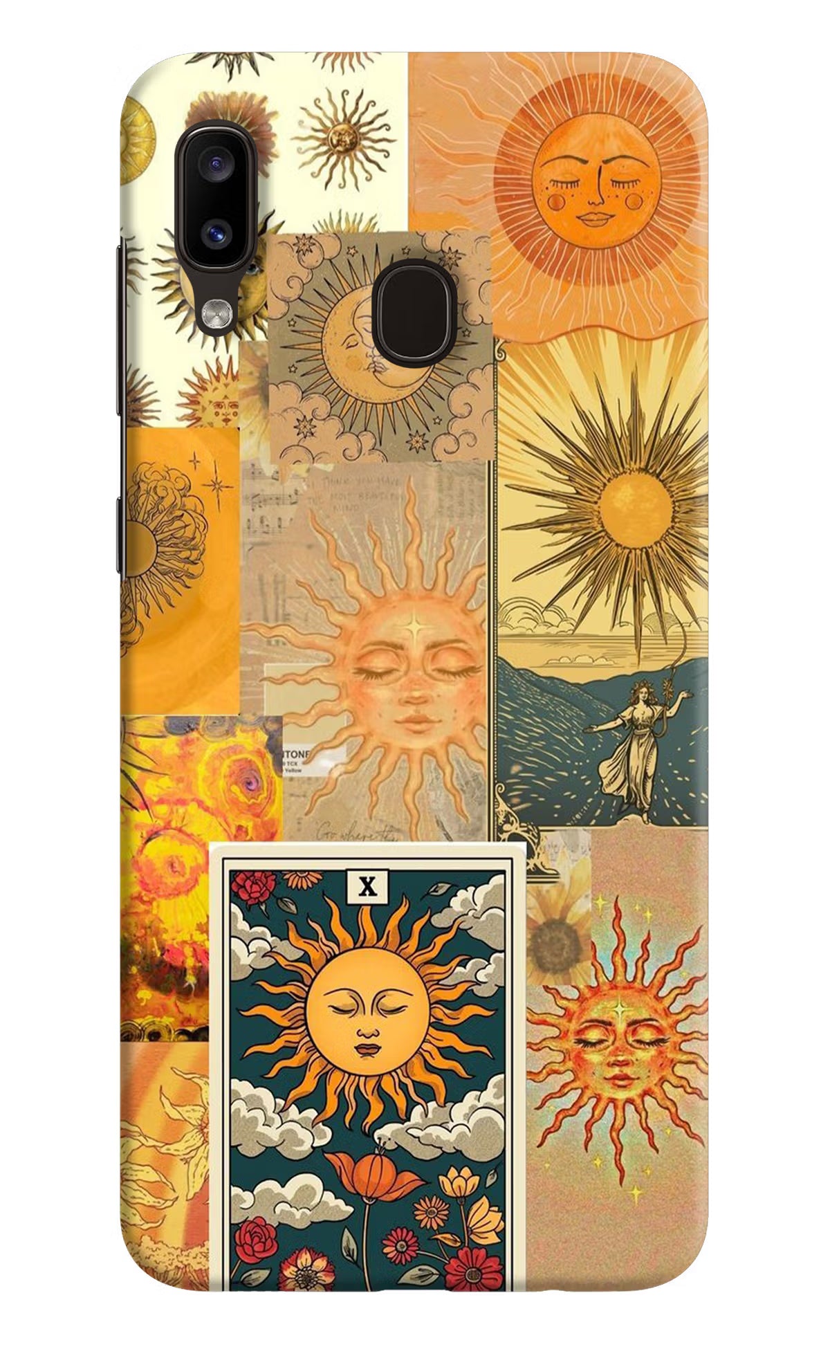 Sun Samsung A20/M10s Hard Case Back Cover by Casekaro