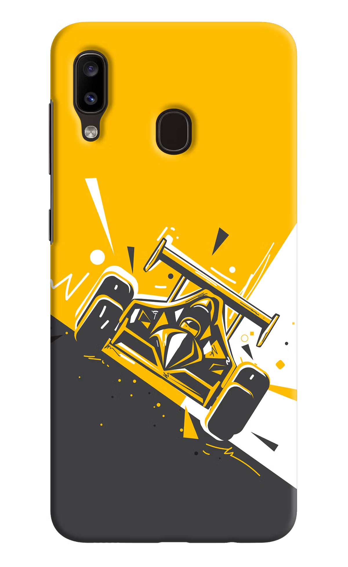 Track King Samsung A20/M10s Hard Case Back Cover by Casekaro
