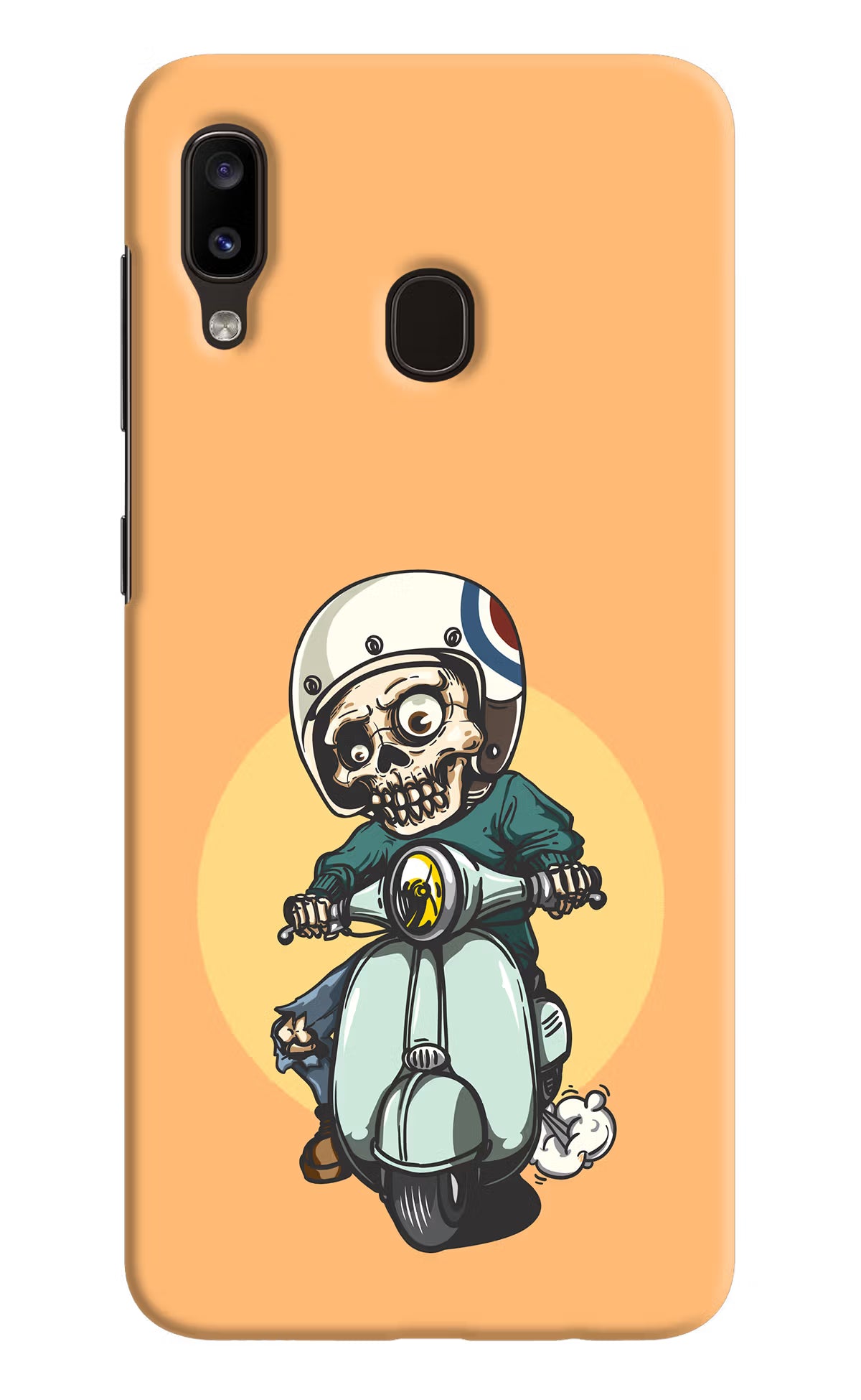 Undead Biker Samsung A20/M10s Hard Case Back Cover by Casekaro