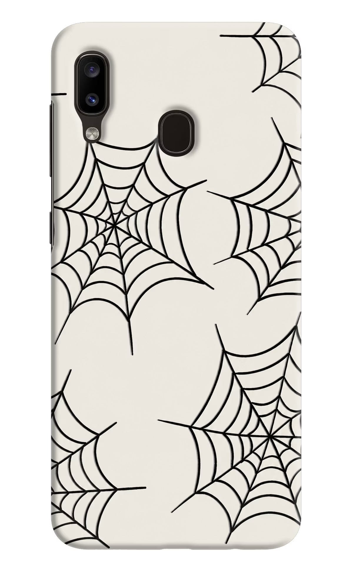 Spider Web Samsung A20/M10s Hard Case Back Cover by Casekaro